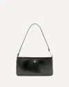 Courrèges Logo-plaque Zipped Pouch In Black