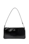 Courrèges Rectangular Naplack Pouch Adjustable Strap In Black