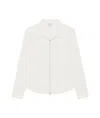 Courrèges Popeline-hemd Mit Reissverschluss In White
