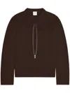 Courrèges Gerippter Pullover In Braun