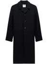 Courrèges Zipped-sleeves Single-breasted Coat In Black