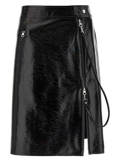 COURRÈGES COURREGES 'ZIPPED VINYL' SKIRT