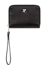 Courrèges Zipped Wallet In Black
