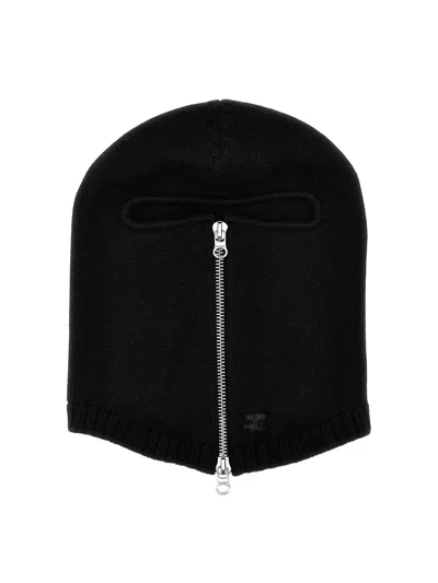 Courrèges Zipped Wool Balaclava