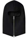 Courrèges Ac Logo Wool Balaclava In Schwarz