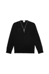 Courrèges Courreges Zipped Wool Sweater Black