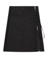 Courrèges Zippered A-line Skirt In Black