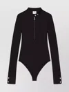 Courrèges Zip-up Long-sleeve Bodysuit