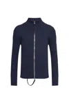 Courrèges Zippered Cardigan In Black