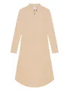 Courrèges Zippered-collar Dress In Neutral