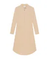 Courrèges Zippered-collar Dress In Neutral