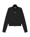 Courrèges Zippered Long-sleeved Casual Jacket In Black