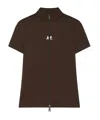Courrèges High Collar Short Sleeves T-shirt In Green