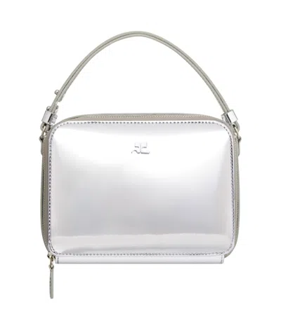 COURRÈGES COURRÈGES CLOUD CHAINED LOGO PLAQUE SHOULDER BAG