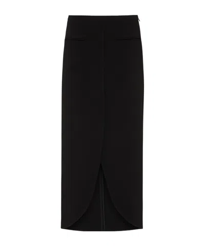 Courrèges Zippered Skirt In Black