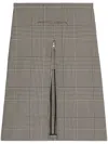 Courrèges Oblique Prince Of Wales Midi Skirt In Nude
