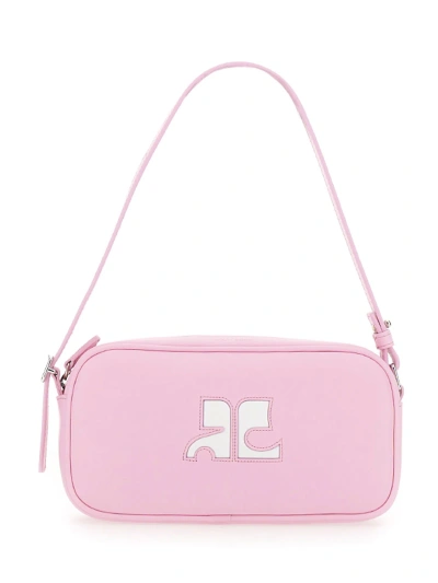 Courrèges Designer Handbags Baguette Réédition In Rose