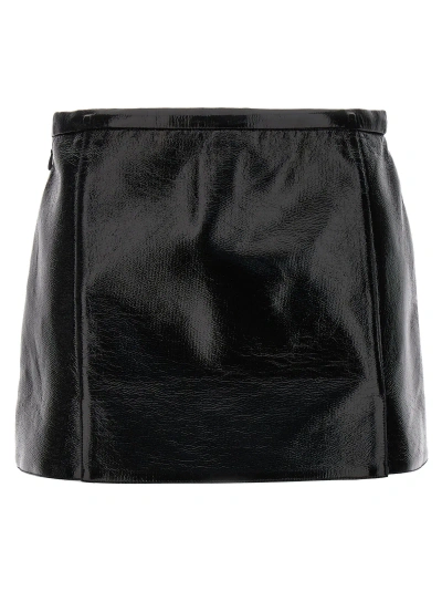 Courrèges Heritage A-line Skirt In Negro
