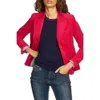 Court & Rowe Corduroy Gold Buttons Crop Blazer In Pink In Pink