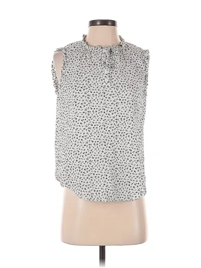 Pre-owned Court & Rowe Sleeveless Blouse In White
