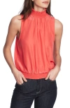 COURT & ROWE COURT & ROWE SMOCK DETAIL SATIN HALTER TOP