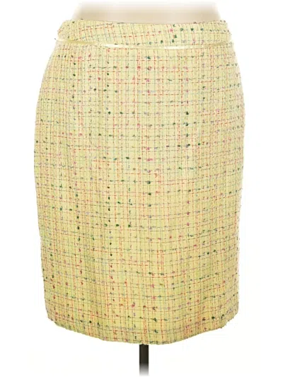 Pre-owned Courtenay Formal Skirt In Green