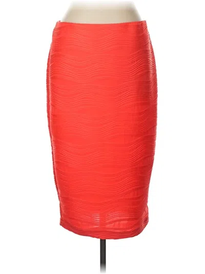 Pre-owned Courtenay Formal Skirt In Red