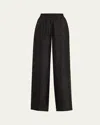 COURTNEY ZHENG ANSON PULL-ON SILK PANTS