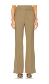 Courtney Zheng Celina Stretch Tailored Pants In Taupe