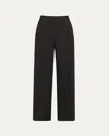 Courtney Zheng Leon Wool Raw-edge Pants In Black
