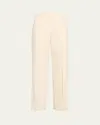 Courtney Zheng Leon Wool Raw-edge Pants In Ivory