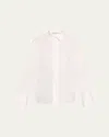 Courtney Zheng Open Back Shirt In White