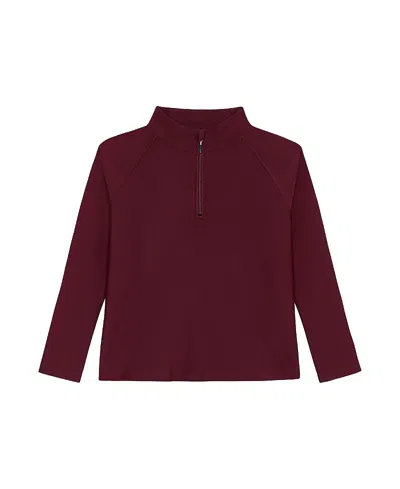 Courtside Boys' Half Zip Pullover - Little Kid, Big Kid In Burgundy
