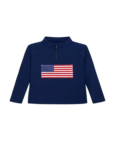Courtside Boys' Half Zip Pullover - Little Kid, Big Kid In Blue
