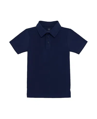 Courtside Boys' Polo Shirt - Little Kid, Big Kid In Blue