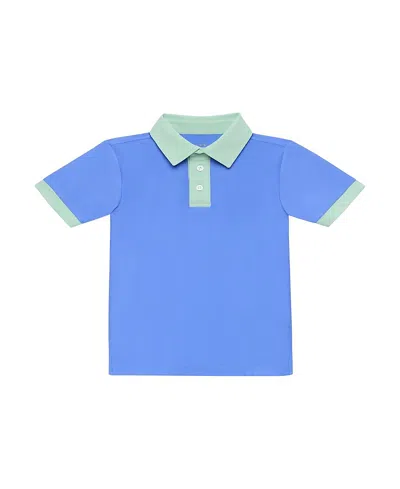 Courtside Boys' Polo Shirt - Little Kid, Big Kid In Blue