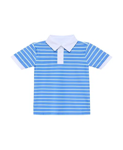 Courtside Boys' Polo Shirt - Little Kid, Big Kid In Blue