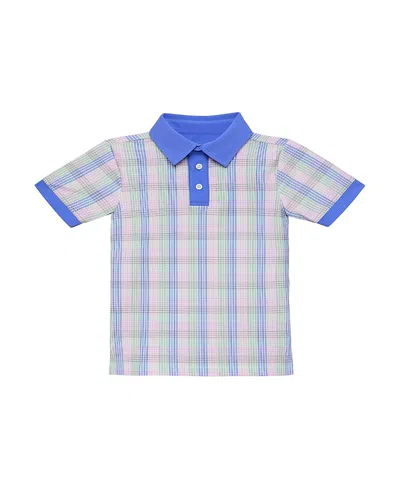 Courtside Boys' Polo Shirt - Little Kid, Big Kid In Blue
