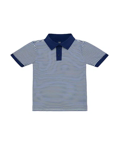 Courtside Boys' Polo Shirt - Little Kid, Big Kid In Blue
