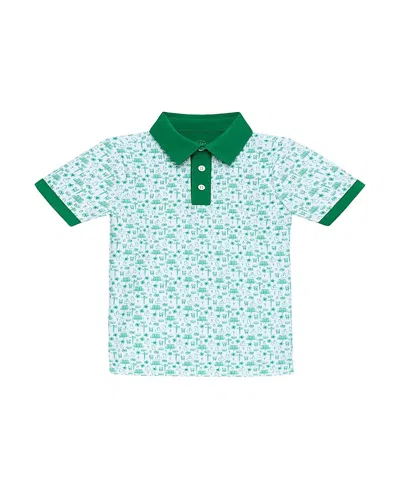 Courtside Boys' Polo Shirt - Little Kid, Big Kid In Green