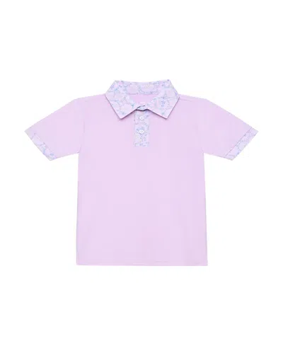 Courtside Boys' Polo Shirt - Little Kid, Big Kid In Purple