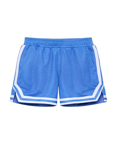 Courtside Kids Boys Retro Mesh Basketball Short In Blue