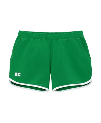 Courtside Boys' Retro Super Short Lined - Little Kid, Big Kid In Green
