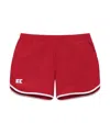 Courtside Boys' Retro Super Short Lined - Little Kid, Big Kid In Red