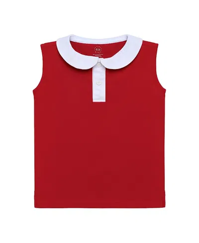 Courtside Girls' Girly Tank - Little Kid, Big Kid In Red