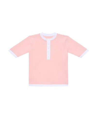 Courtside Girls' Henley Shirt - Little Kid, Big Kid In Pink