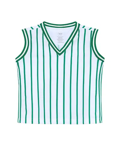 Courtside Girls' Muscle Tank - Little Kid, Big Kid In Green