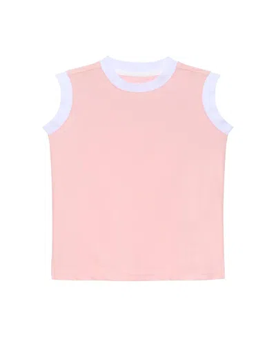 Courtside Girls' Muscle Tank - Little Kid, Big Kid In Pink