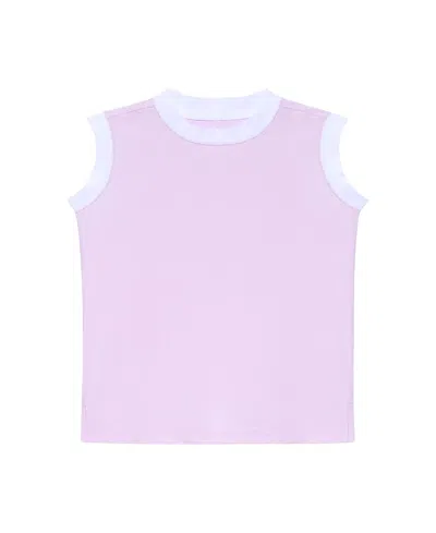 Courtside Girls' Muscle Tank - Little Kid, Big Kid In Pink