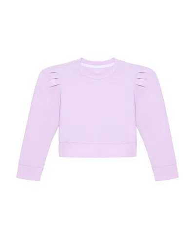 Courtside Girls' Ruffle Pullover Sweatshirt - Little Kid, Big Kid In Purple